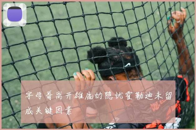 字母哥离开雄鹿的隐忧霍勒迪未留成关键因素